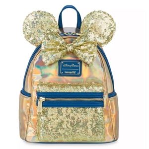Disney 50th Anniversary Gold Loungefly backpack